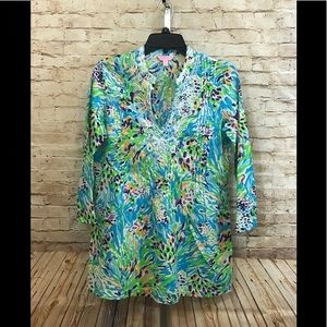 Lily Pulitzer Pleat Tunic Size Small